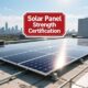 پنل خورشیدی تأیید استحکام پنل های خورشیدی